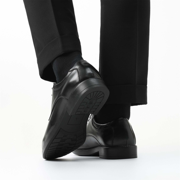 Men's Formal Synthetic Leather Dress Shoes - BLACK - 7
